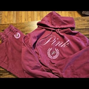 PINK Victoria's Secret Kids Sweatpants in Rich Purple
